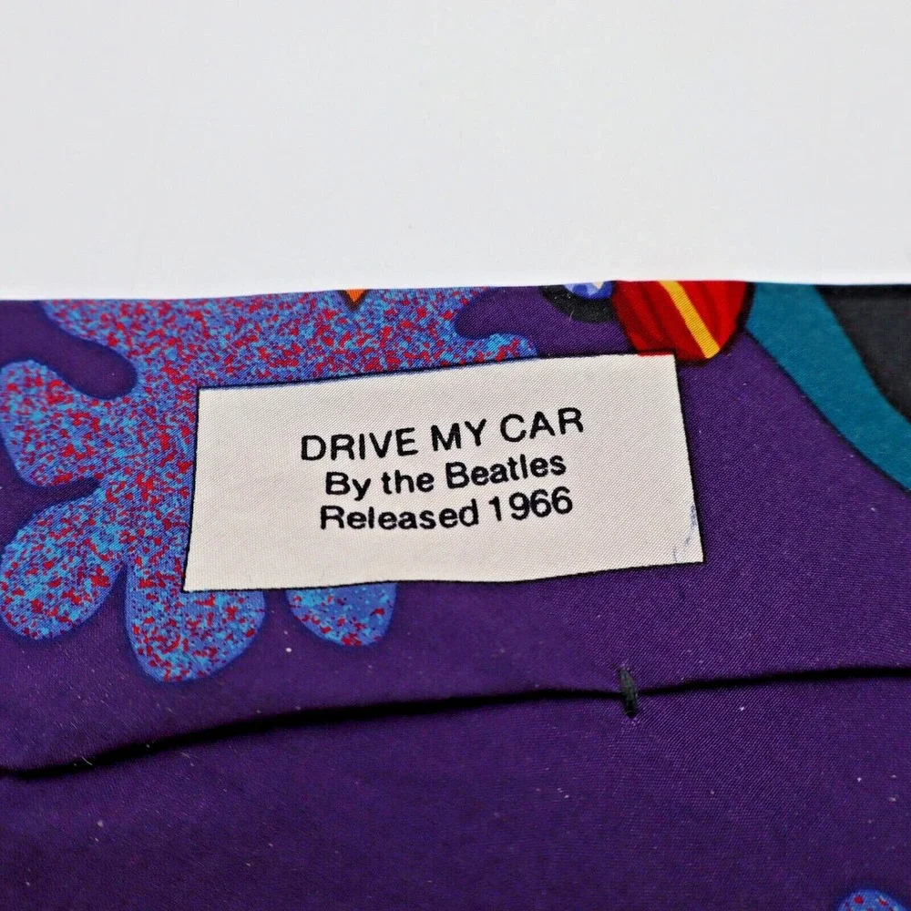 THE BEATLES Yellow Submarine & Drive My Car Neck Ties Set of 2 Novelty 100% Silk